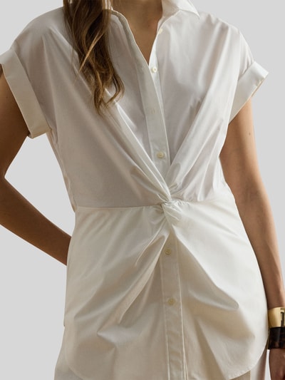 Lauren Ralph Lauren Regular Fit Bluse aus Baumwoll-Mix Weiss 3