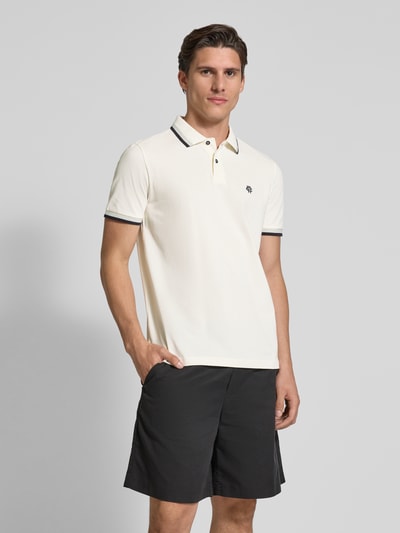MCNEAL Poloshirt mit Label-Stitching Offwhite 4