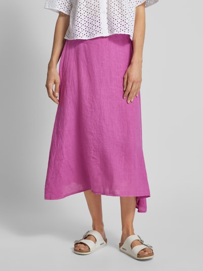 Heartkiss Linnen rok met elastische band Fuchsia - 4