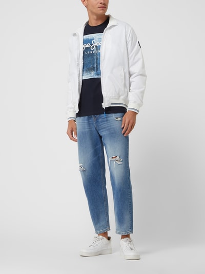 Pepe Jeans Blouson mit Reißverschlusstaschen Modell 'Jake' Weiss 1