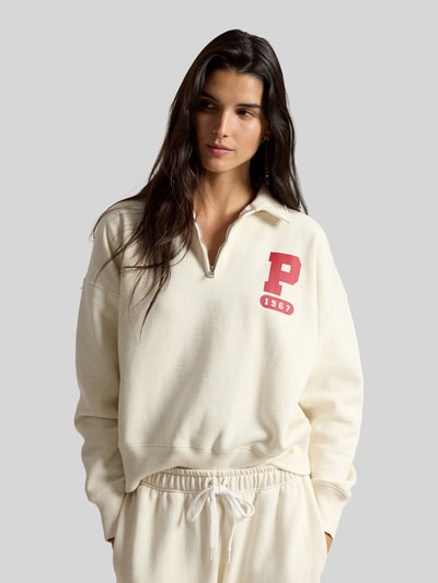 Polo Ralph Lauren Loose Fit Sweatshirt aus Baumwoll-Mix Offwhite 4