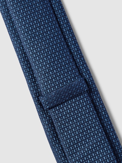 BOSS Slim Fit Stropdas met all-over motief Koningsblauw - 4