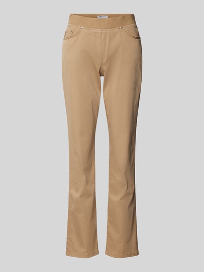 Raphaela By Brax Stoffen broek met 5-pocketmodel, model 'PAMINA' Camel - 2