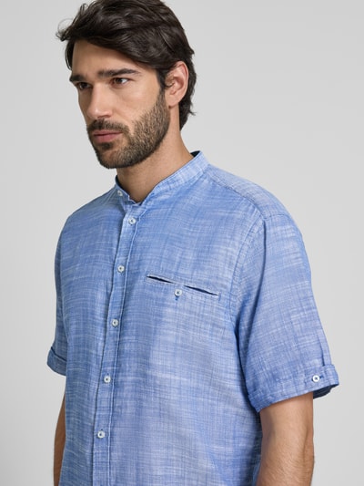 Christian Berg Men Freizeithemd mit Knopfleiste Royal 3