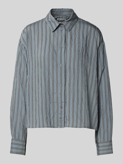 Marc O'Polo Bluzka koszulowa o kroju relaxed fit z mieszanki wiskozy Szaroniebieski 2