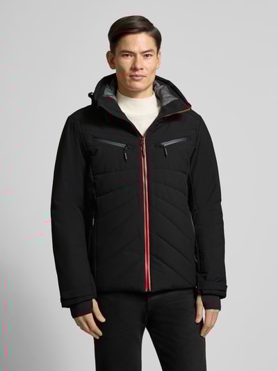 LUHTA Gewatteerd jack met capuchon, model 'KARRAVAARA' Zwart - 4