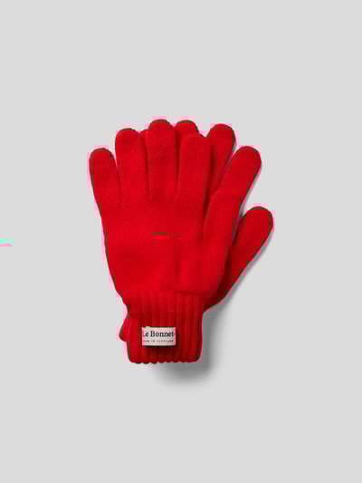 Le Bonnet Handschuhe aus Lammwolle Rot 1