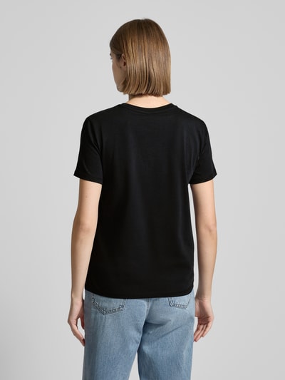 Only Regular fit T-shirt van puur katoen, model 'OLA' Zwart - 5