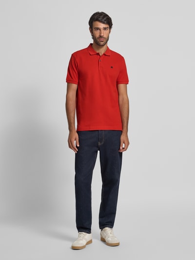 Lerros Poloshirt met labelstitching Rood - 1