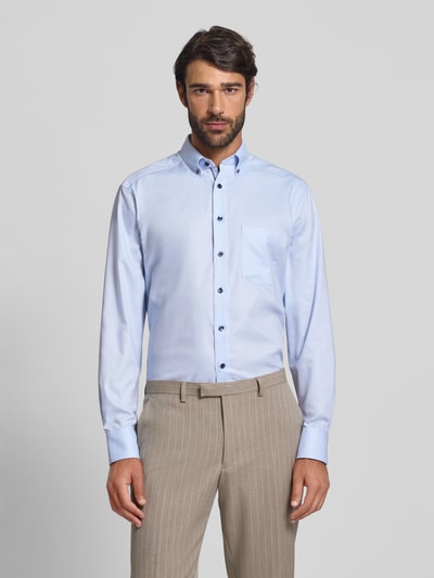OLYMP Modern Fit Businesshemd mit Button-Down-Kragen Bleu 4