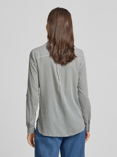 Vero Moda Regular Fit Hemdbluse aus reiner Viskose Modell 'BUMPY' Dunkelgruen 5