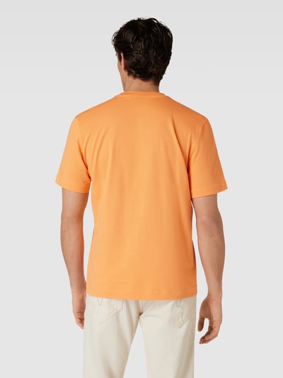 Tom Tailor T-shirt met motief- en labelprint Oranje - 5