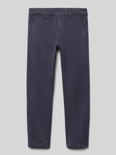 Mayoral Straight fit chino met steekzakken Marineblauw - 1