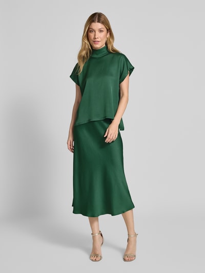 Drykorn Midirok met elastische band, model 'URA' Donkergroen - 1