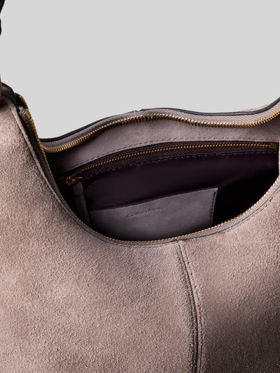 CK Calvin Klein Henkeltasche aus echtem Leder mit Label-Prägung Taupe 4