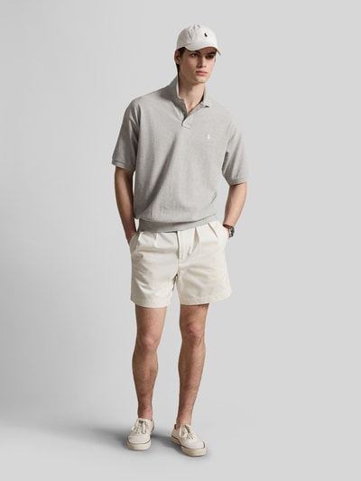 Polo Ralph Lauren Koszulka polo z czystej bawełny o kroju loose fit Jasnoszary melanż 1