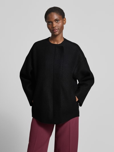 Lanius Wolljacke mit Rundhalsausschnitt Black 4