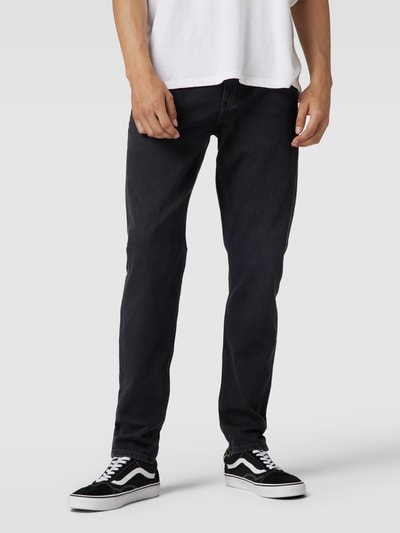 Calvin Klein Jeans Slim Fit Jeans mit Label-Details Black 4
