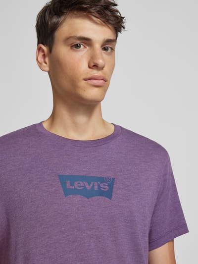Levi's® T-Shirt mit Label-Print Flieder Melange 2