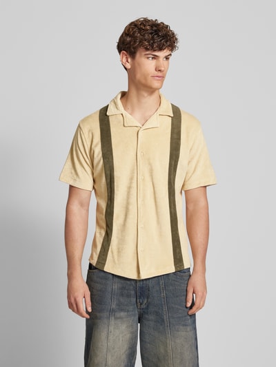 Blend Regular fit vrijetijdsoverhemd met resortkraag, model 'EUGEN' Zand - 4