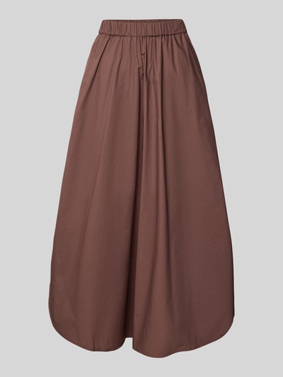 Christian Berg Woman Maxirok met elastische band Chocoladebruin - 2