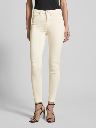 Vero Moda Skinny Fit Jeans mit Baumwoll-Anteil Modell 'FLASH' Offwhite 4