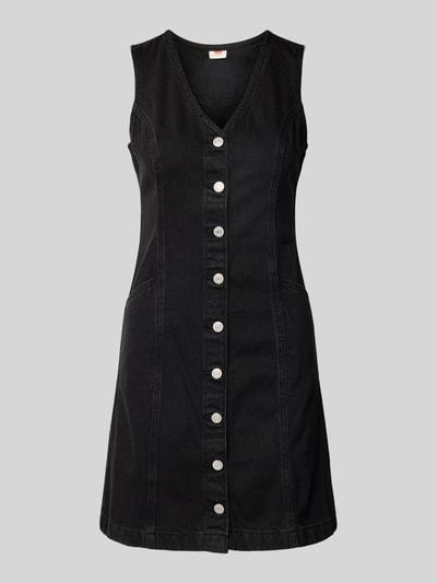 Levi's® Jeanskleid mit V-Ausschnitt Modell 'VIANNA' Anthrazit 2