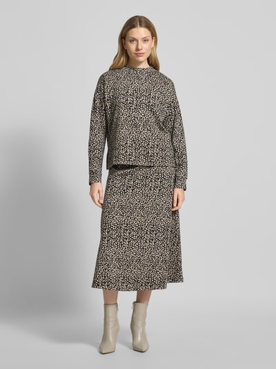 Milano Italy Strickpullover mit Stehkragen Graphit 1