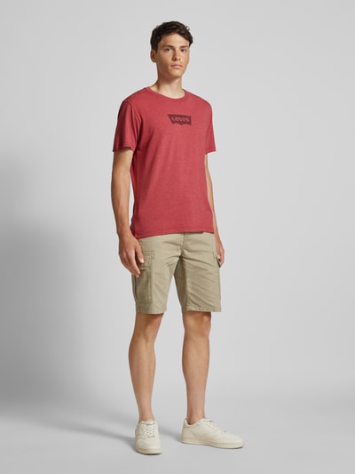 Levi's® T-Shirt mit Label-Print Bordeaux Melange 1