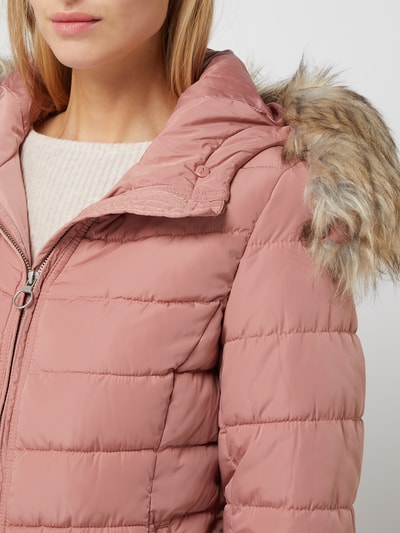 Only Steppjacke mit abnehmbarem Webpelz Modell 'Newellan' Rosa 3