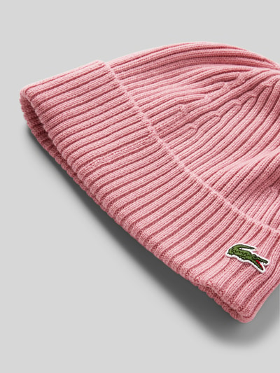 Lacoste Beanie in Strick-Optik Rosa 2