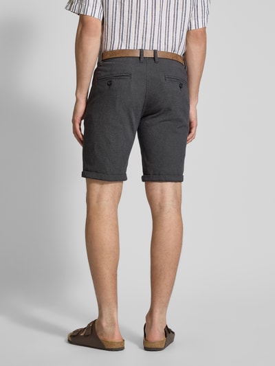 Redefined Rebel Regular Fit Bermudas mit Gesäßtaschen Modell 'NEBRASKA' Anthrazit Melange 5