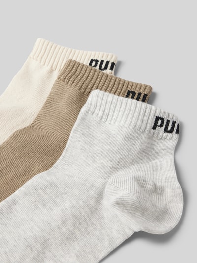 Puma Sneakersocken mit Label-Detail im 3er-Pack Beige 2