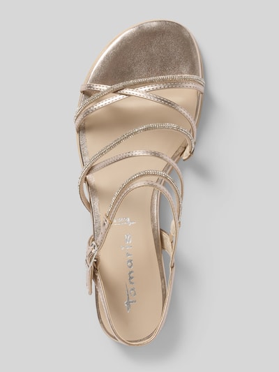 Tamaris Sandalen mit Ziersteinbesatz Gold 3
