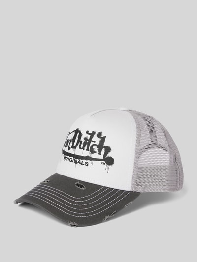 Von Dutch Trucker Cap im Destroyed-Look Modell 'BALLARAT' Mittelgrau 1