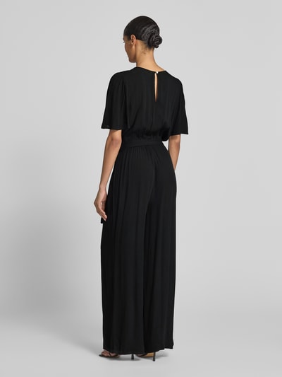 ICHI Jumpsuit met strikceintuur, model 'MARRAKECH' Zwart - 5