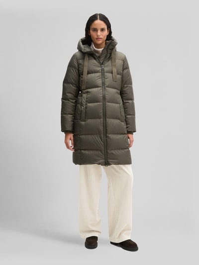 Marc O'Polo Regular Fit Daunenmantel mit Label-Print Oliv 1