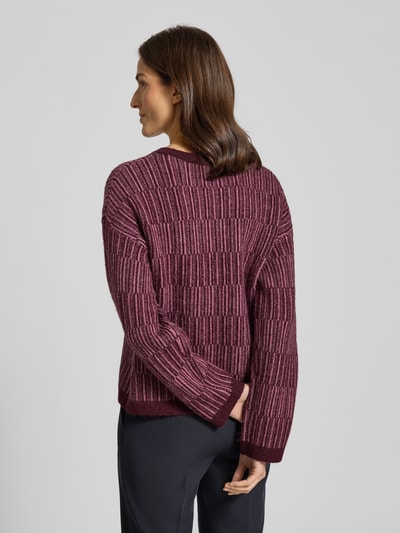 Selected Femme Relaxed Fit Pullover aus Woll-Mix mit Alpaka-Anteil Modell 'FALVA' Bordeaux 5
