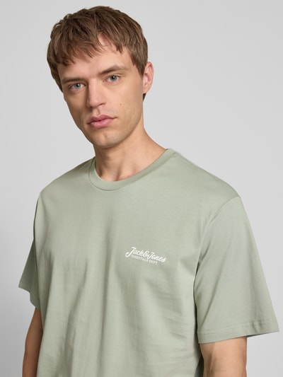 Jack & Jones T-Shirt mit Label-Print Modell 'BEAU' Mint 3