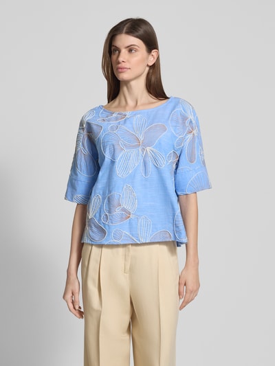 Christian Berg Woman Regular Fit Bluse mit 1/2-Arm Bleu 4