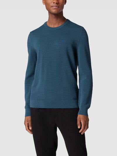 Marc O'Polo Strickpullover mit Rundhalsausschnitt Modell 'Crewneck' Anthrazit 4