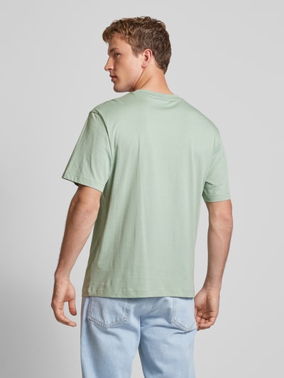 Hugo Blue T-Shirt mit Label-Print Modell 'Nakoree' Mint 5