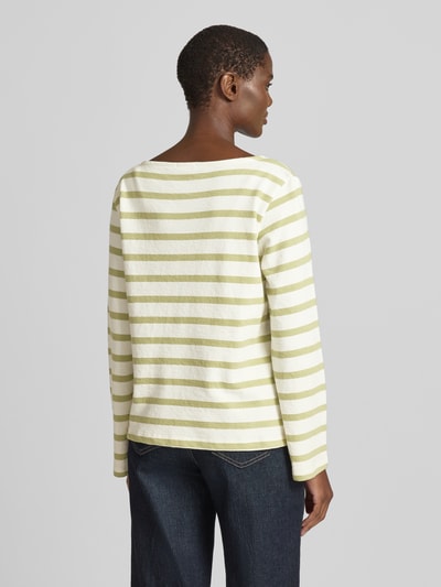 s.Oliver RED LABEL relaxed fit sweatshirt van puur katoen Lichtgroen - 5