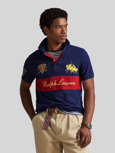 Polo Ralph Lauren Regular Fit Poloshirt aus reiner Baumwolle Marine 4