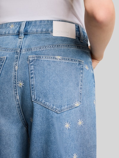 Tom Tailor Denim Wide leg jeans van zuiver katoen model 'LINOU' Jeansblauw - 3