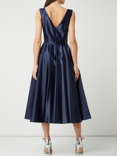 SWING Cocktailkleid aus Satin Dunkelblau 4