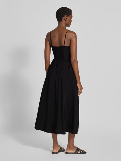 GAP Midikleid aus Viskose-Mix mit Spaghettiträgern Black 5
