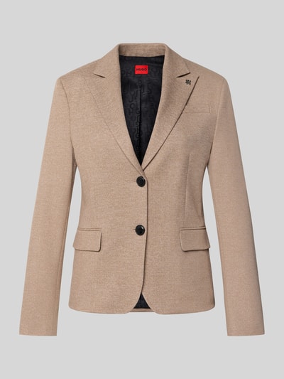 HUGO Regular Fit Blazer mit Viskose-Anteil Modell 'ANORIA' Sand 2