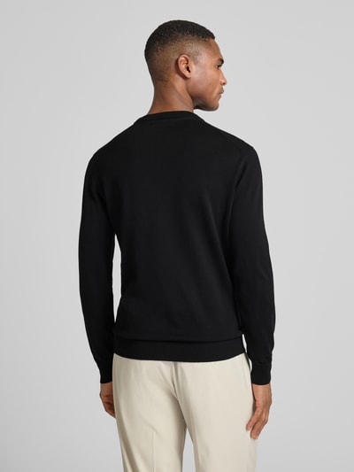 GUESS Regular Fit Pullover in Strick-Optik Modell 'Kane' Black 5