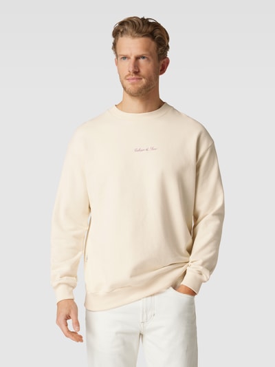 Colours & Sons Sweatshirt mit überschnittenen Schultern Offwhite 4